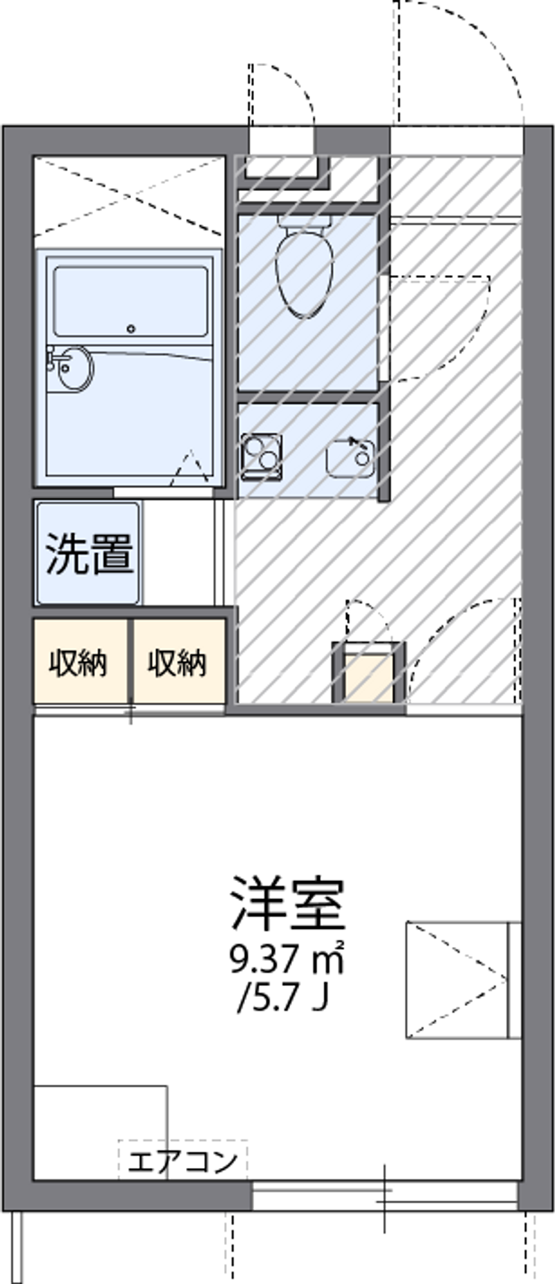 レオパレスＭＩＬＥ　桑南 間取図