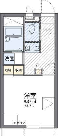 レオパレスＭＩＬＥ　桑南 間取り図