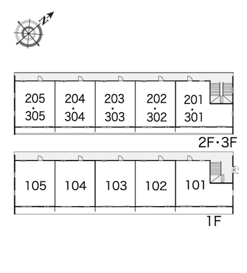 レオパレス鹿子木ＡＲＥＡⅡ 間取配置図