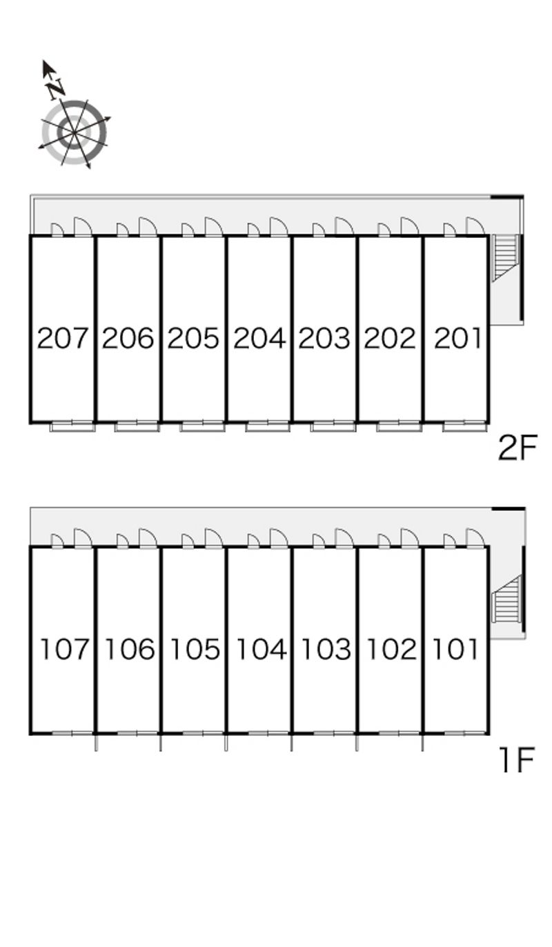 レオパレス根方 間取配置図