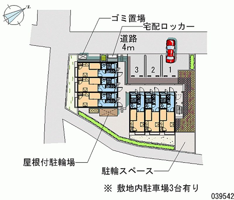 レオパレスアンジェ 区画図