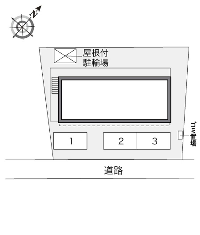 レオパレスエクレール君塚 配置図