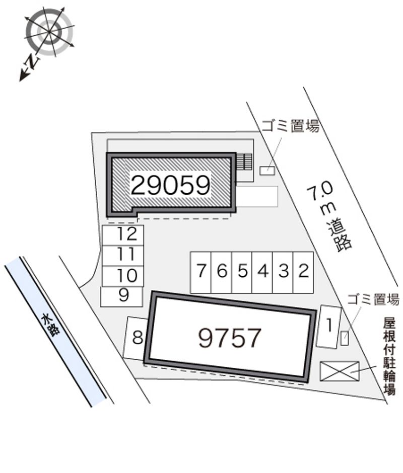 レオパレスＳＴＡＲ　ＲＩＮＧ 配置図
