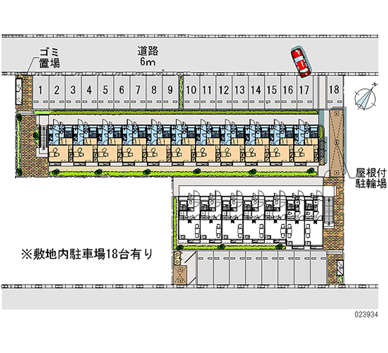 レオパレスストリームＡ 月極駐車場