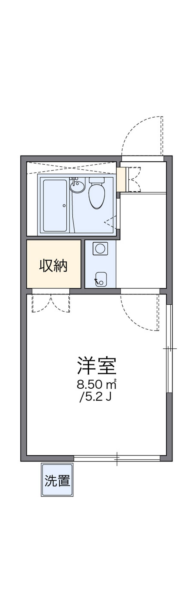 レオパレス白山第４ 間取り