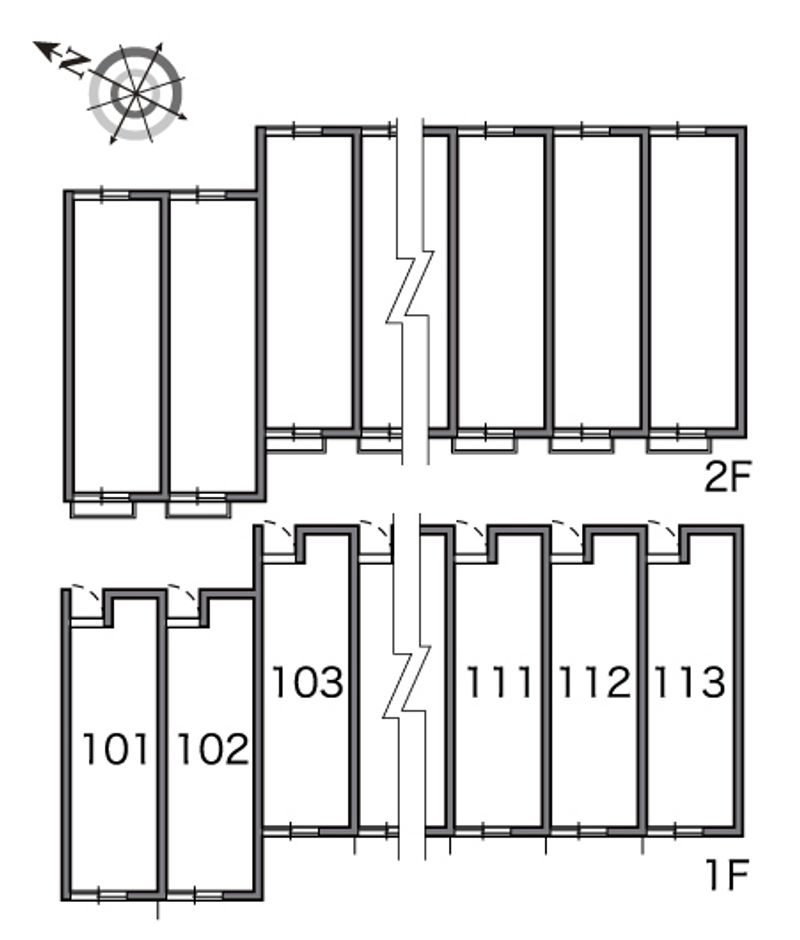 レオネクストファミリーガーデン 間取配置図
