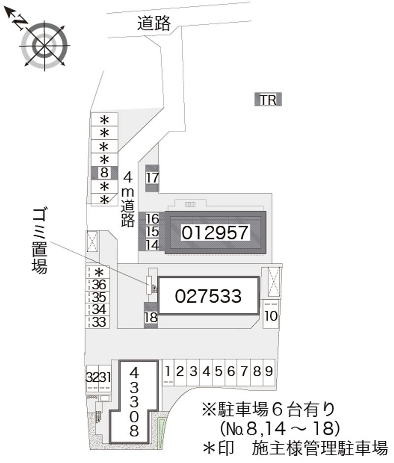 レオパレスＥａｓｔａｕｋⅡ 配置図