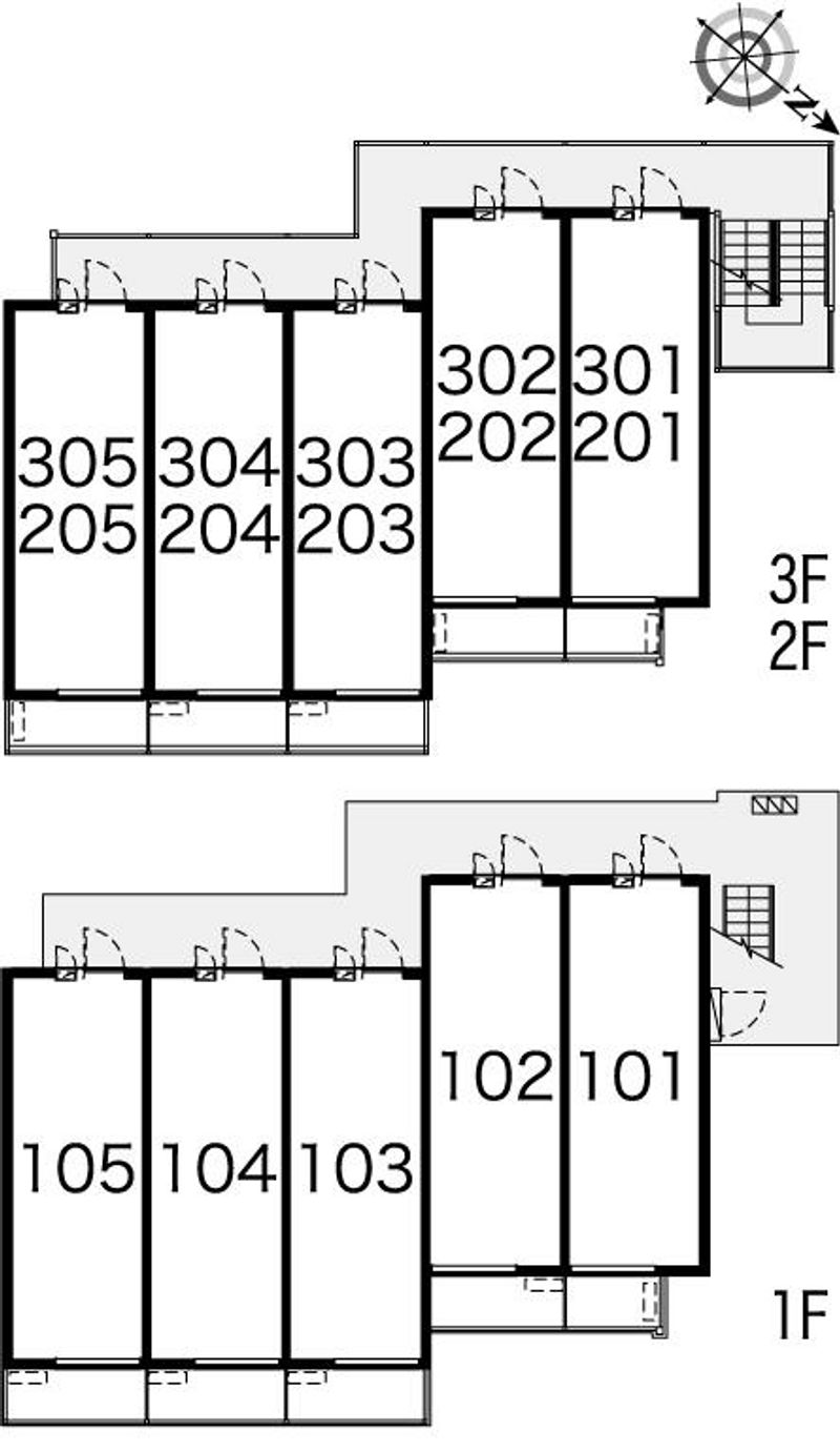 レオパレスウィンヒル 間取り配置図