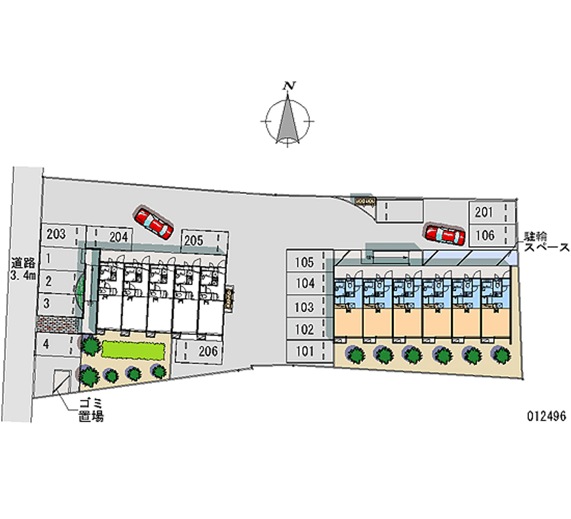 12496 Monthly parking lot