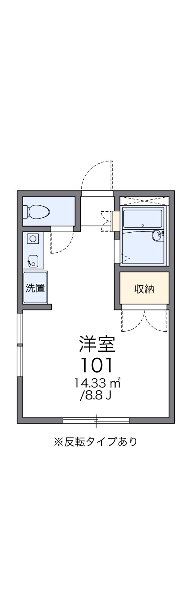 レオパレスセブン 間取図