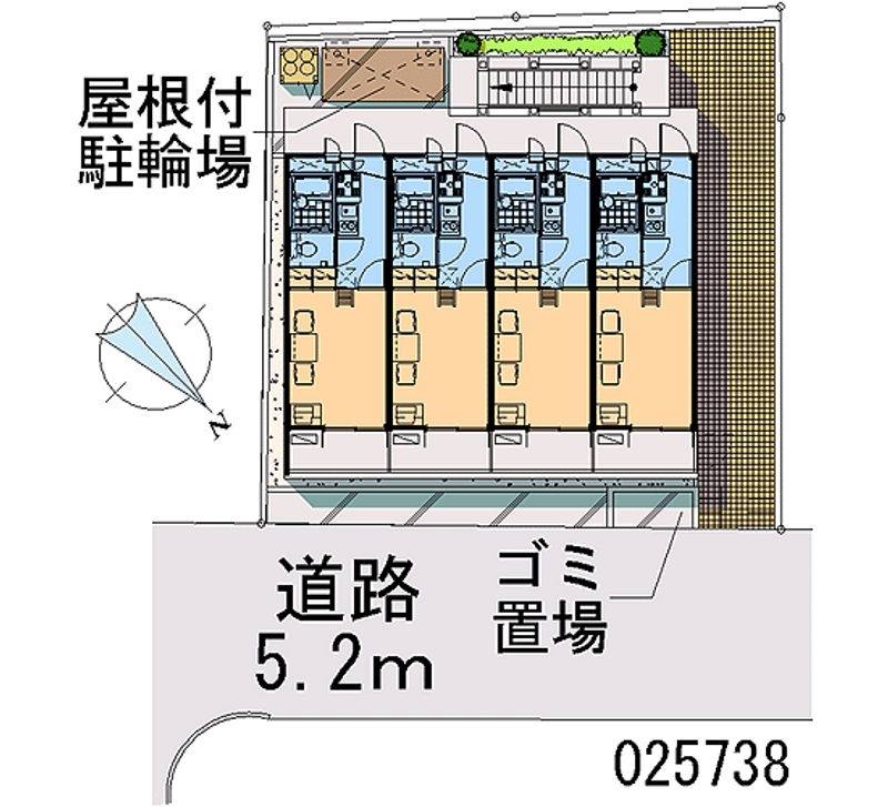 レオパレスアムール 区画図