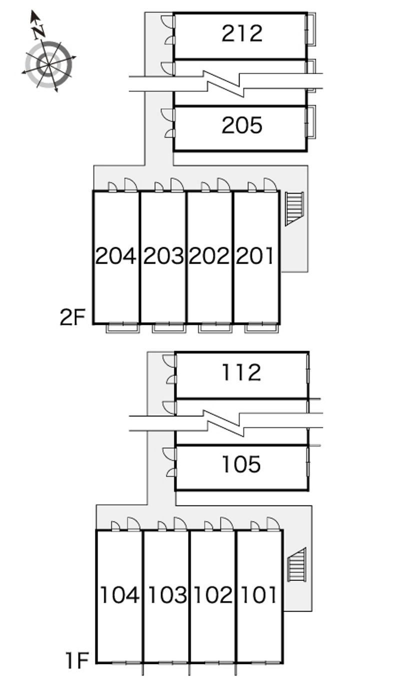 レオパレスドミール小倉 間取配置図