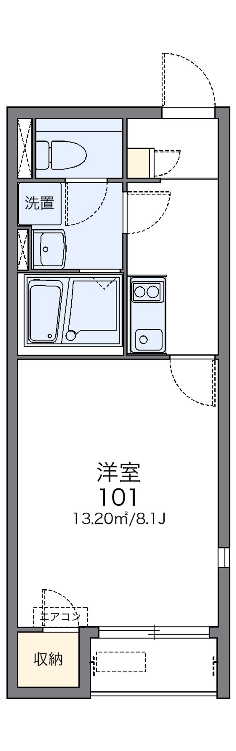 レオネクスト悠Ⅰ 間取図