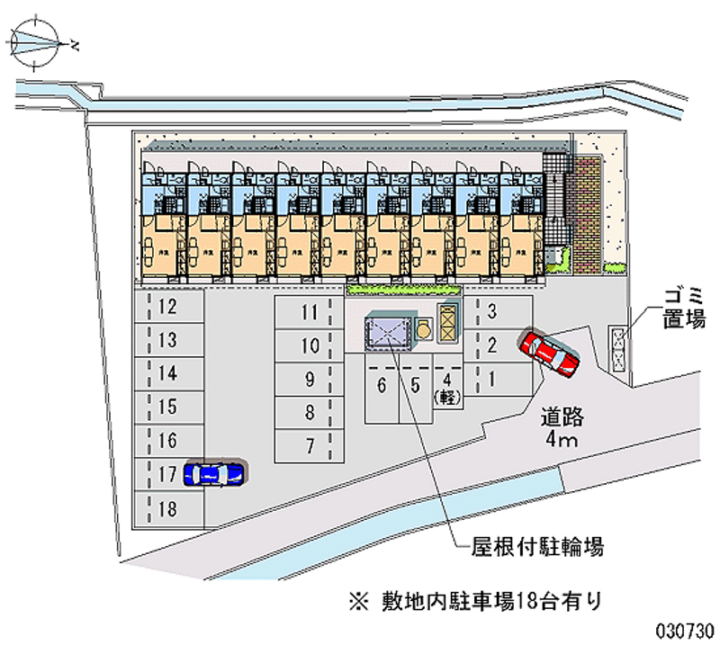 レオパレスエストレージャ２１ 月極駐車場