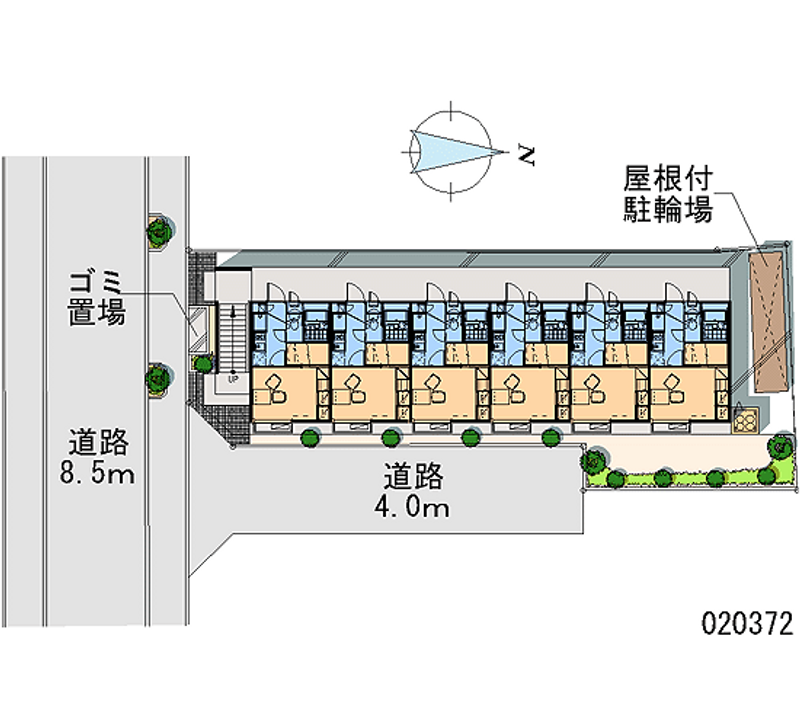 レオパレス大谷田 区画図
