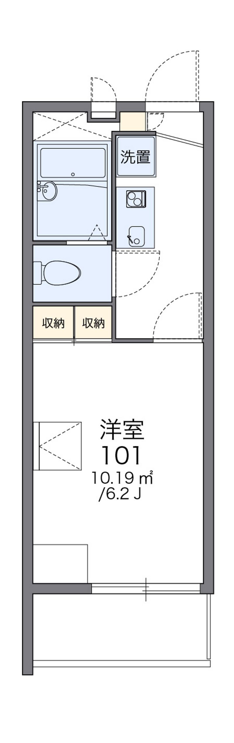 レオパレスパーシモンⅠ 間取図