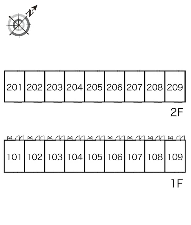 レオパレスＫ．グランスペランザ 間取配置図