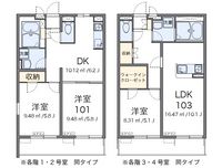 レオネクストカーサ　ドマーニⅢ 間取図