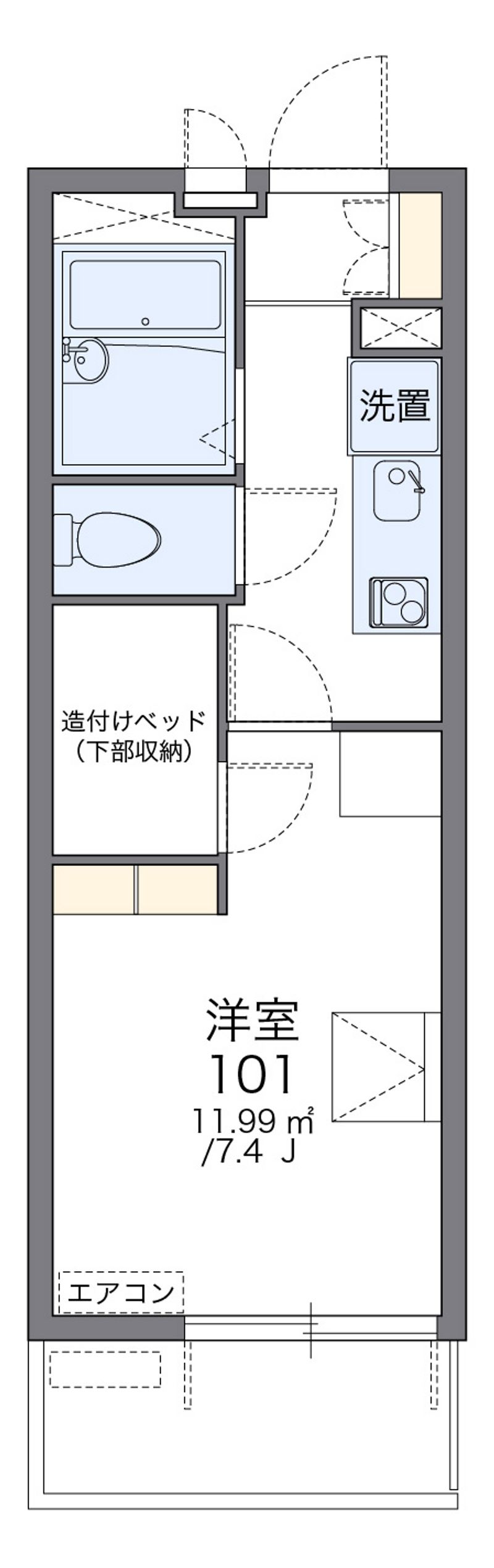 レオパレスレオーノⅡ 間取図