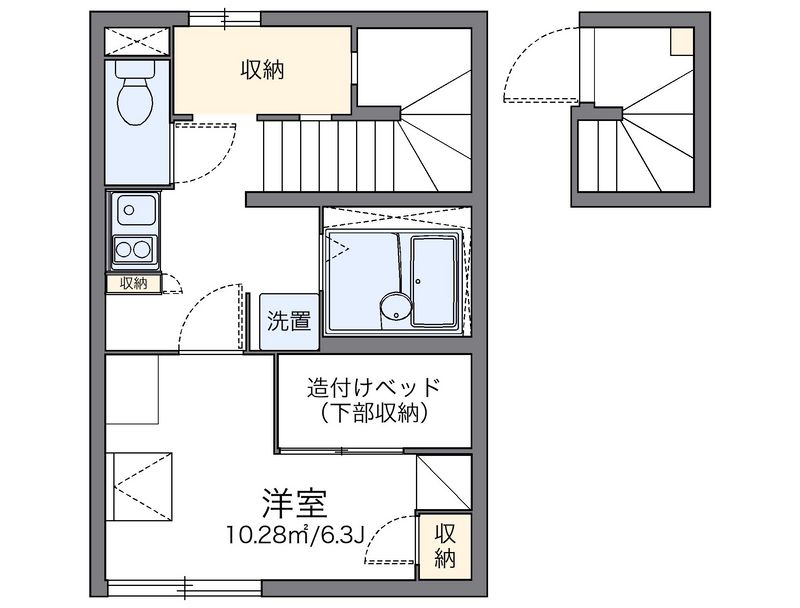 レオパレスＥ柳原 間取図