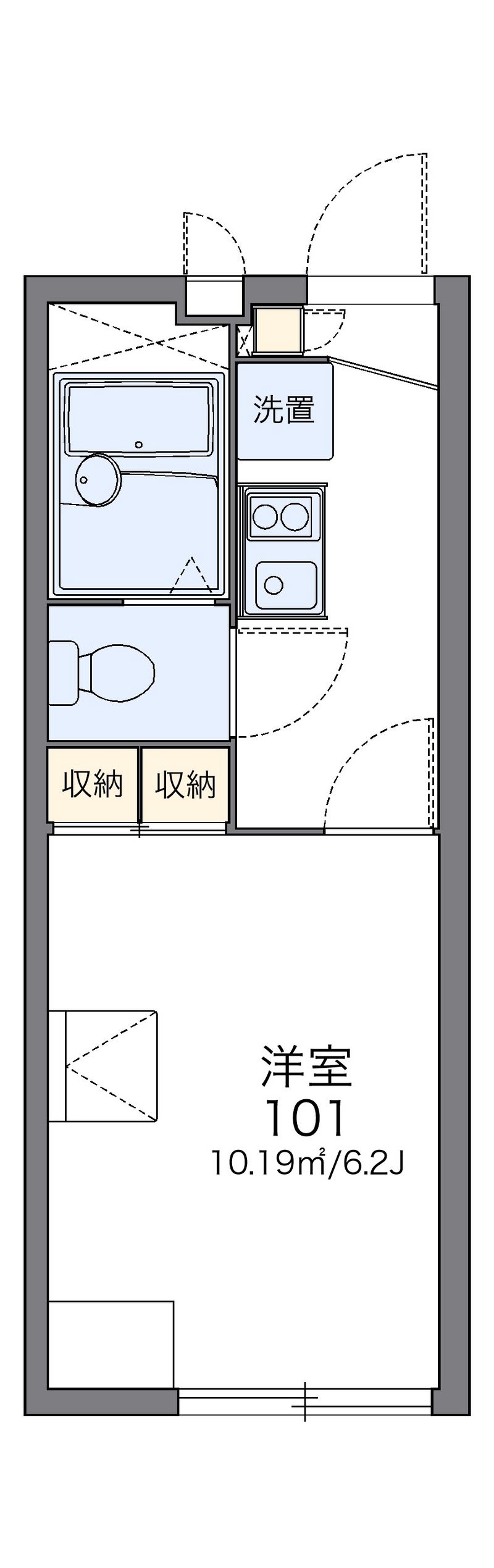 レオパレストミーズ 間取図