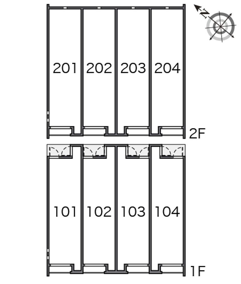 クレイノヴィラ高島 間取り配置図