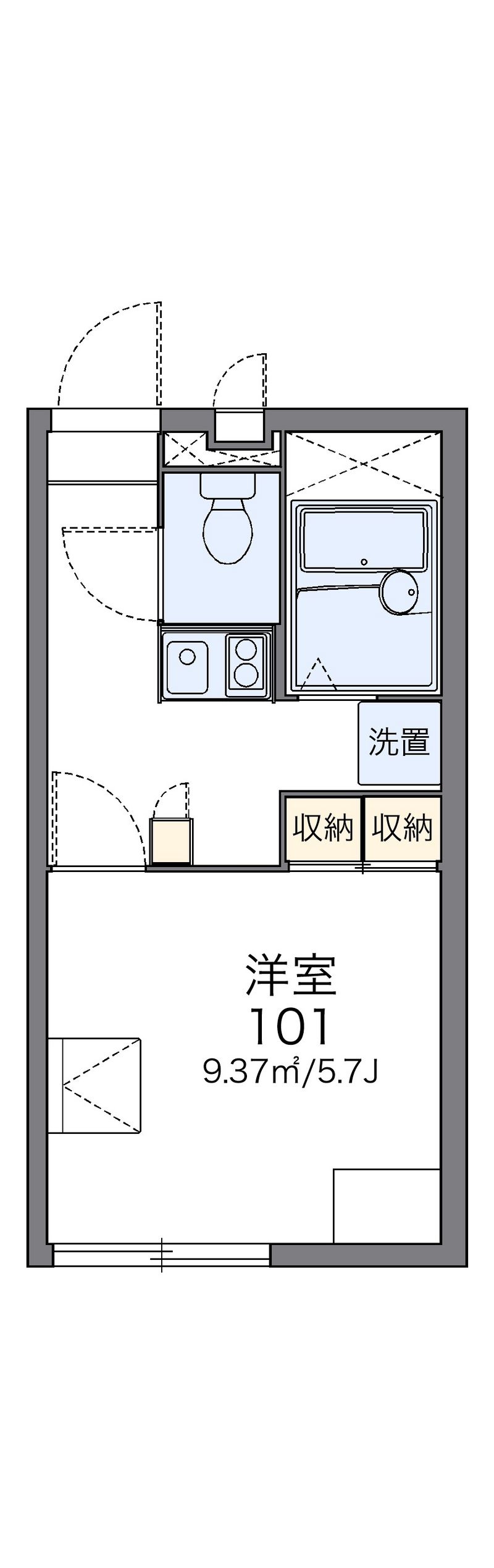 レオパレスソレーユ 間取図