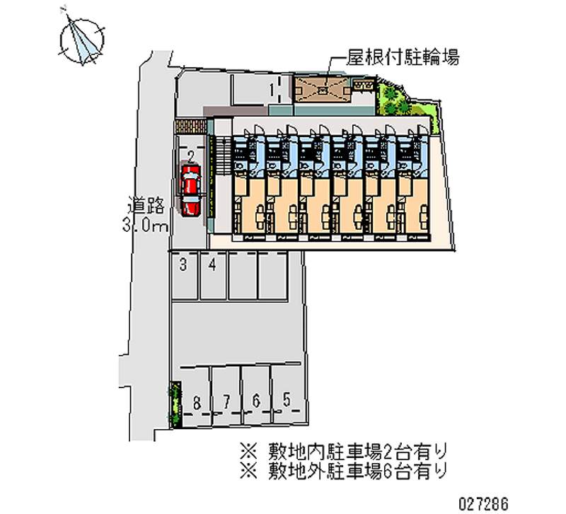 レオパレス家富町 月極駐車場