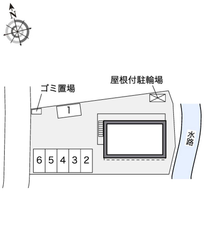 レオパレスメゾン　エイト 配置図