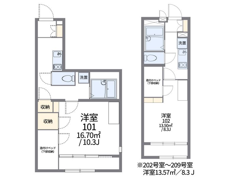 レオパレスリバーポイント小岩Ⅰ 間取図