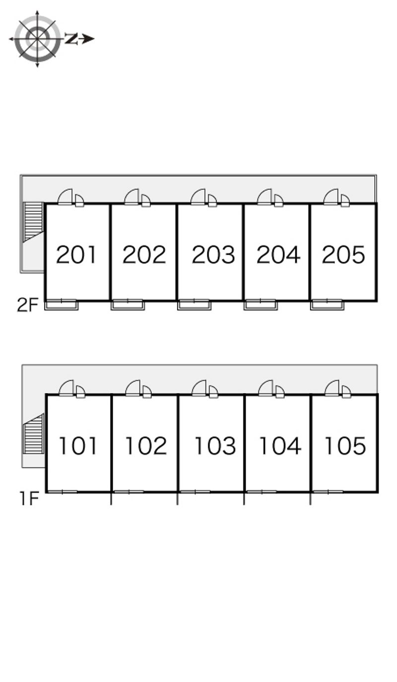 レオパレスＩＮＵＩⅡ 間取り配置図