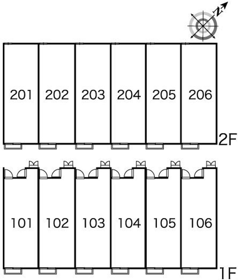 レオパレスエスペーロ 間取配置図