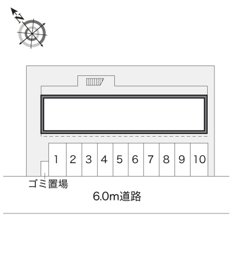 レオパレストレンド 駐車場