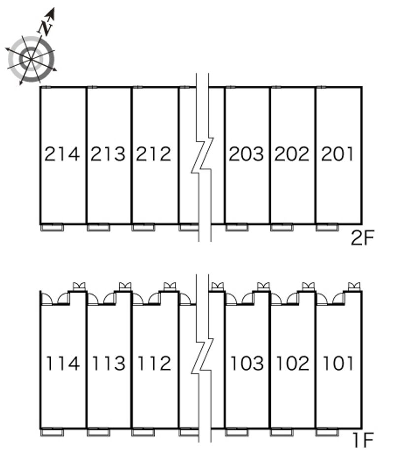 レオパレスコル　レオニス　Ⅰ 間取配置図