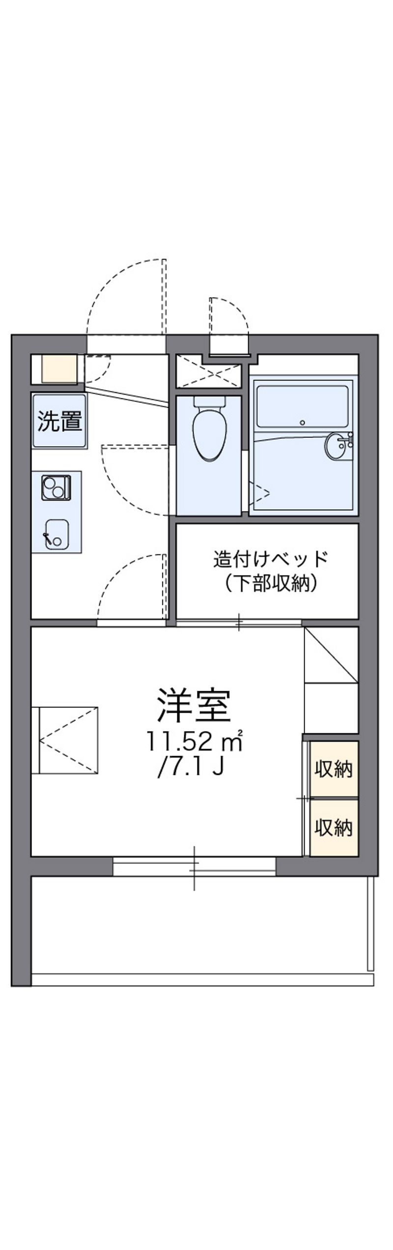 レオパレスクレメント 間取図