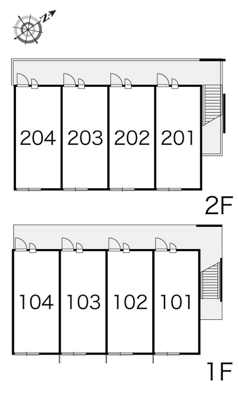レオパレスパレーゼ丸山２ 間取配置図