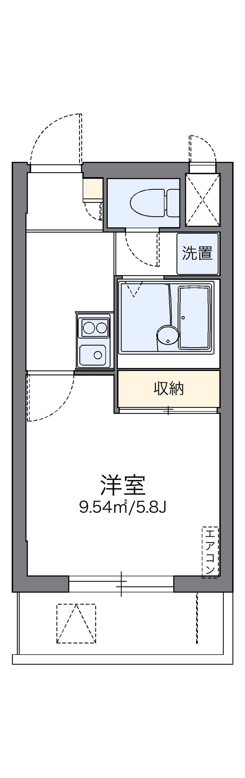 レオパレスアザレア 間取図