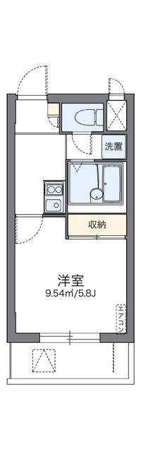 レオパレスアザレア 間取り図