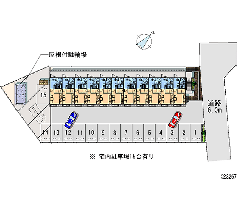 レオパレスオーベルジュ 月極駐車場