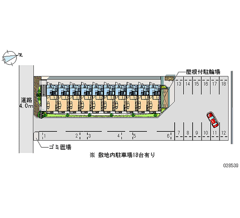 レオパレス長島 月極駐車場