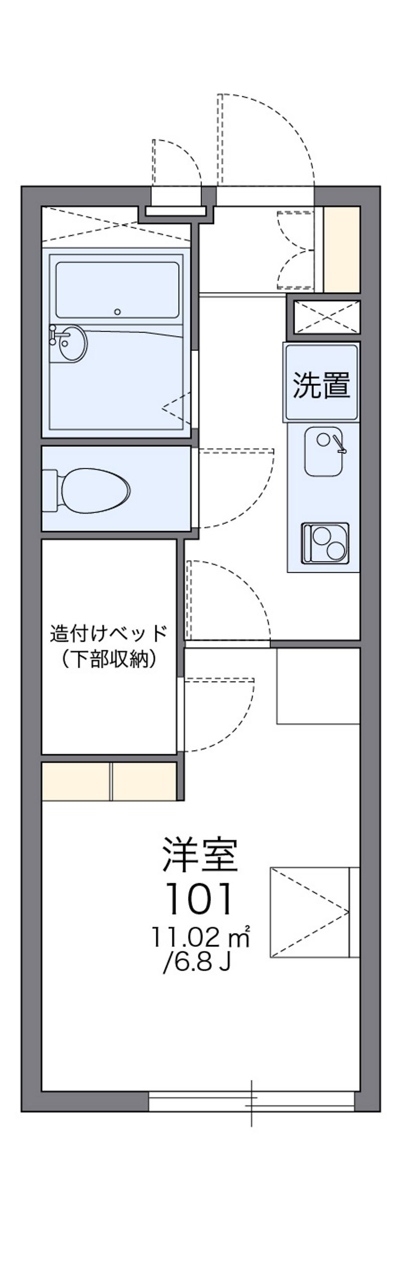 レオパレス滝ノ分 間取図