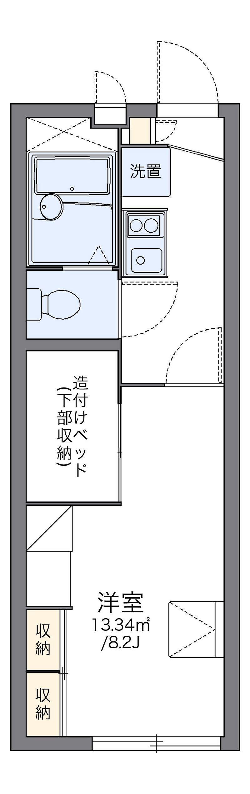 レオパレスハイツファースト 間取図