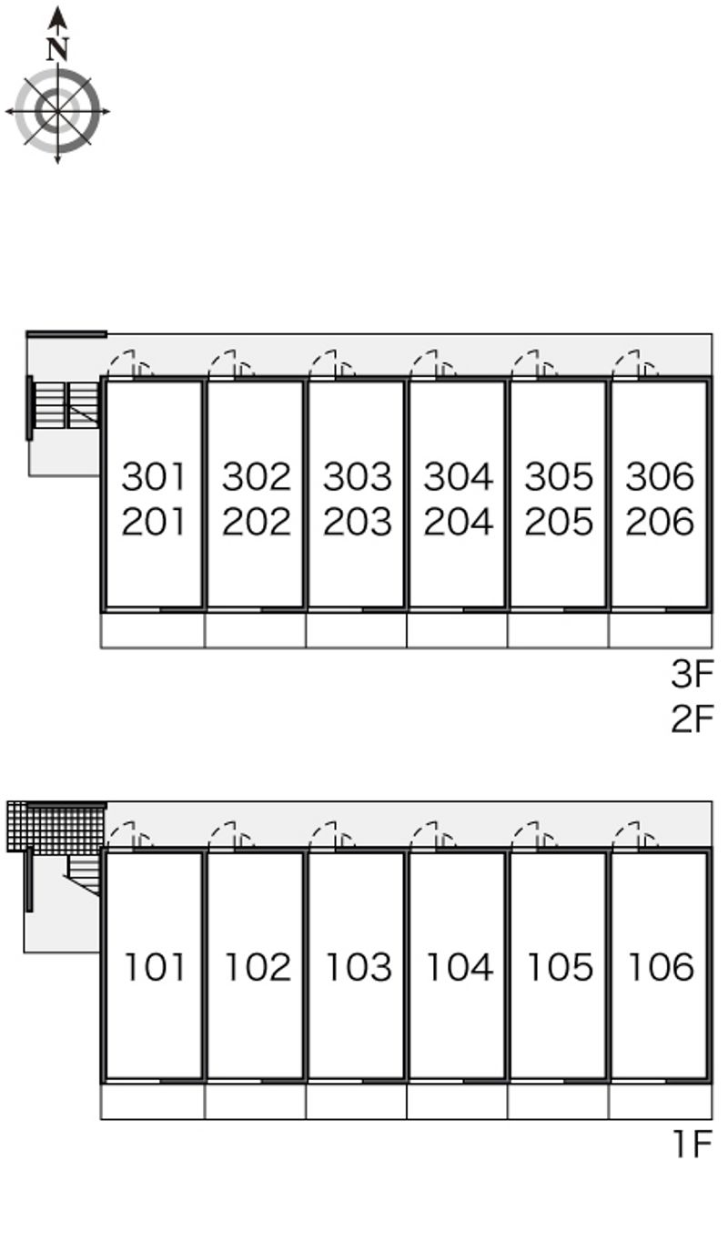 レオパレスコスモス 間取配置図
