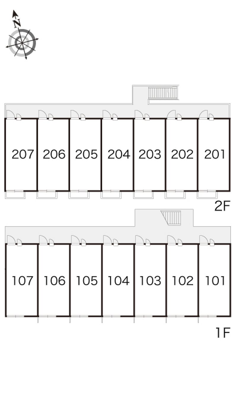 レオパレス薫 間取配置図