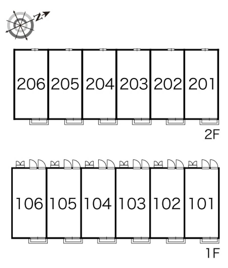 レオパレス檀 間取配置図
