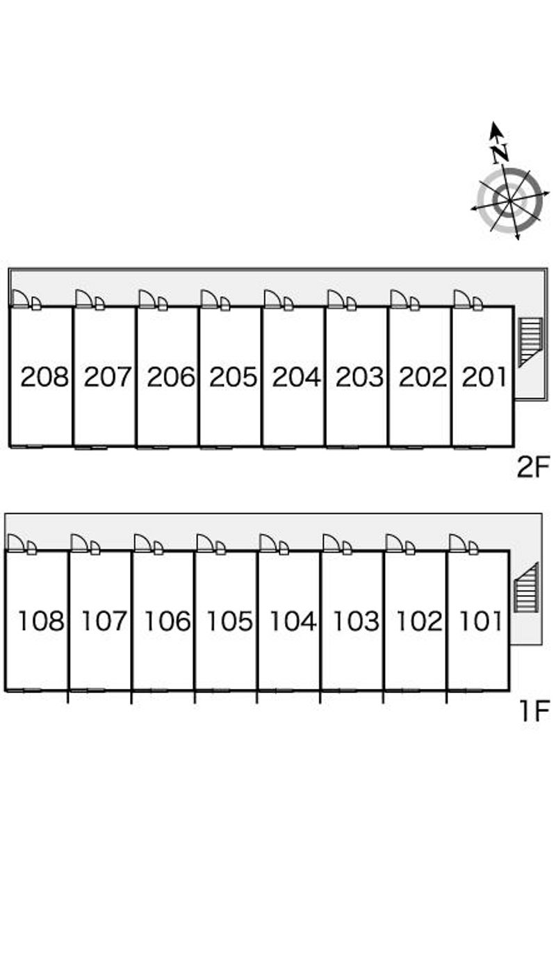 レオパレスコーポ向井 間取り配置図