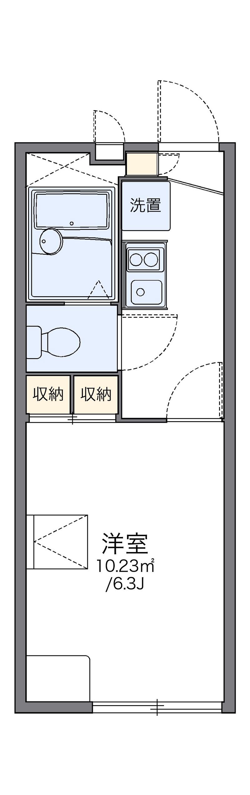 レオパレスブレスブライト 間取図