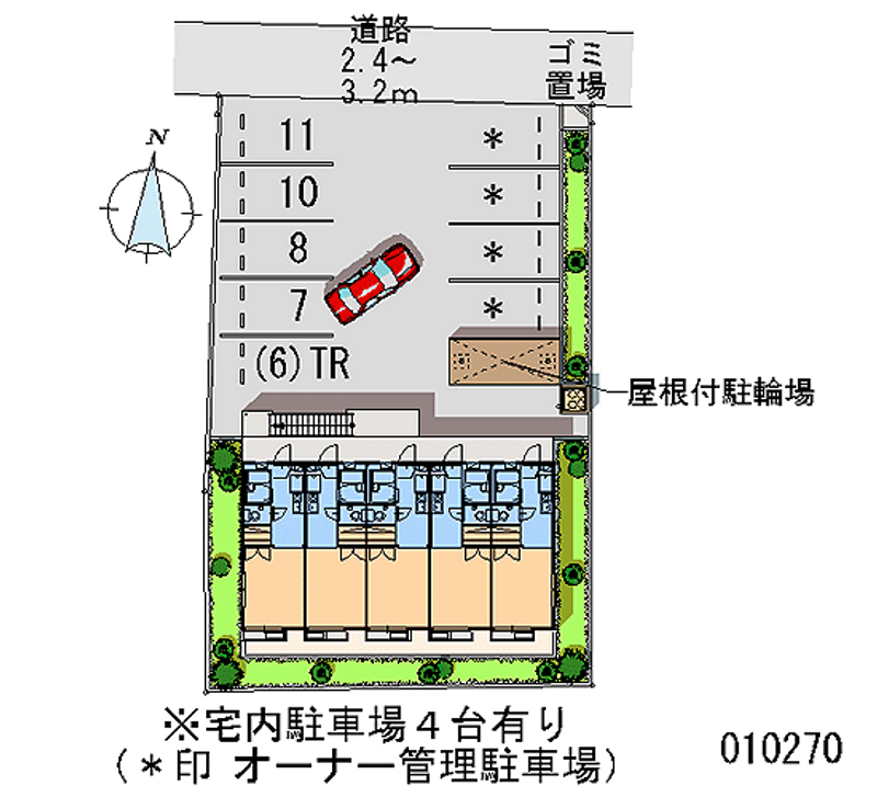 10270 bãi đậu xe hàng tháng