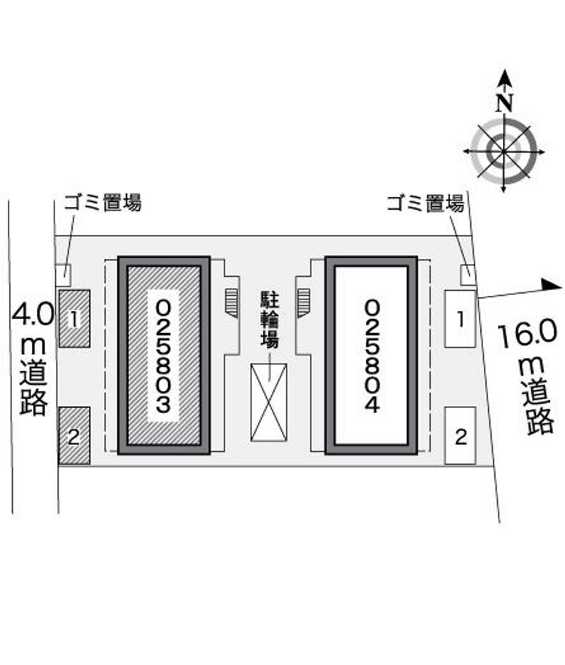 レオパレスパーシモンⅠ 配置図