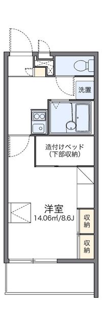 レオパレス名鉄タウンコート宮上 間取り図